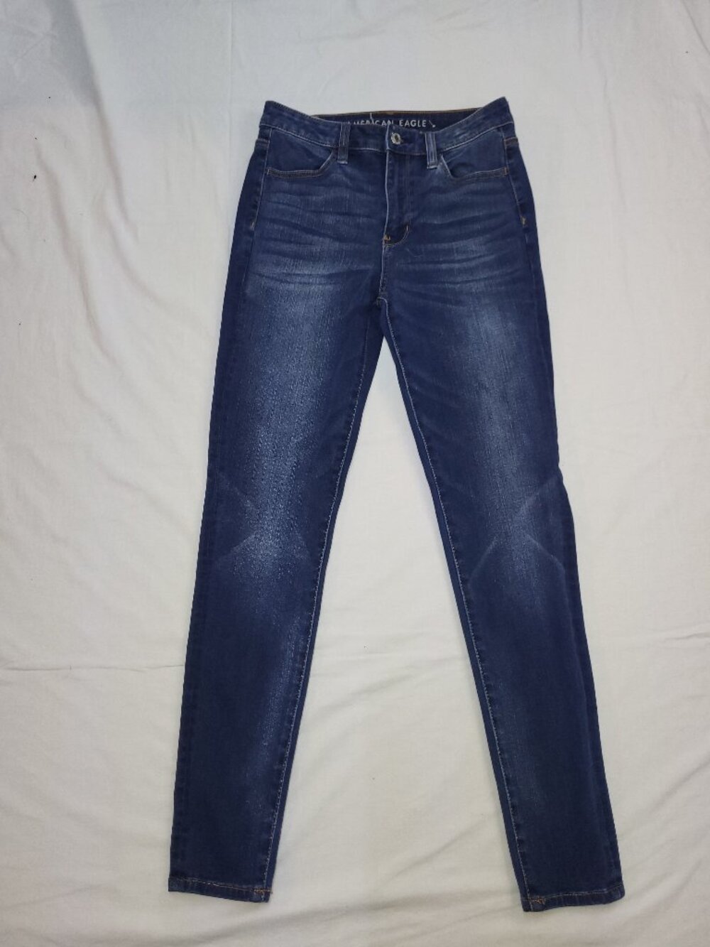 American Eagle 360 Next Level Stretch Dark Wash Skinny Jeans Size 4